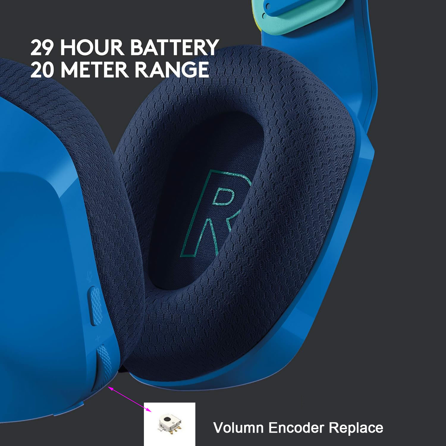 Electronics Repair Book - Logitech G733/G335/G535 Gaming Headset Volume Control