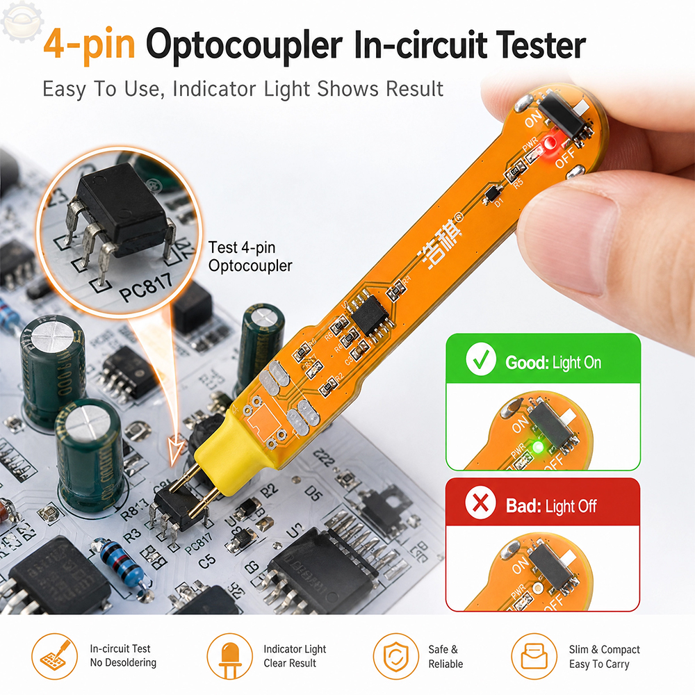 Electronics Repair Online - Optocoupler Tester Multifunctional Rapid Testing Tool