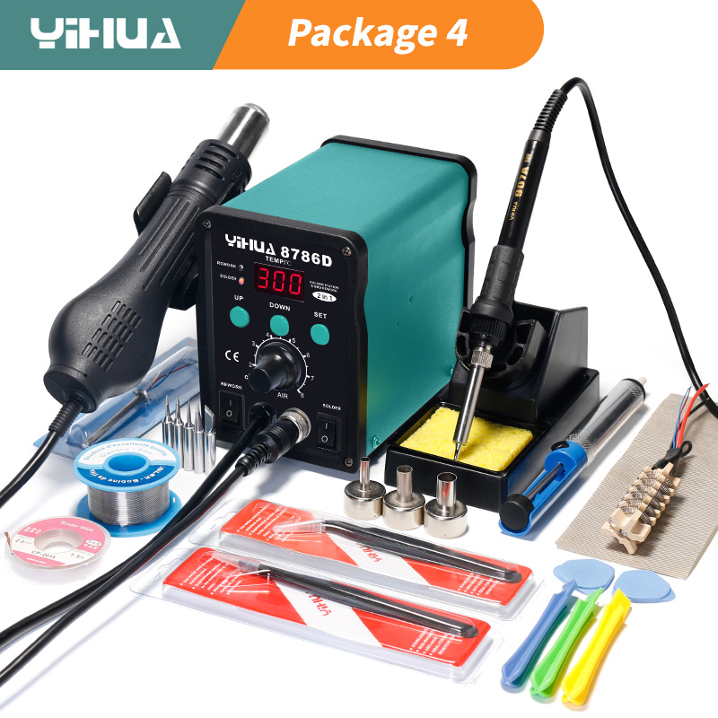 Hot Air Station 858 - YIHUA 8786D Soldering Iron Hot Air