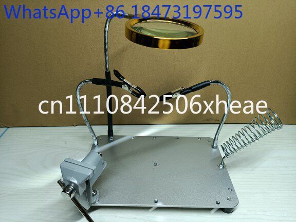Electronics Repair Bench - Circuit board soldering workbench, bench vise