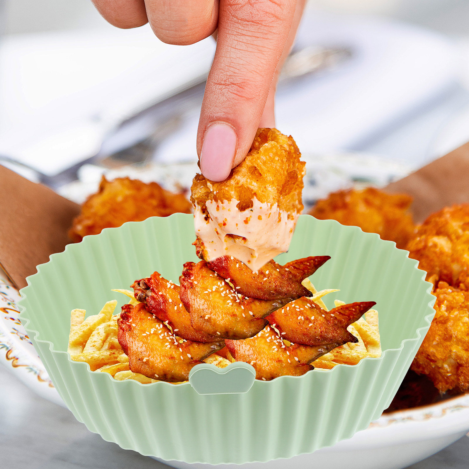 Premium Non-Stick Air Fryer Li - Heat Mat Silicone recensie en prijs