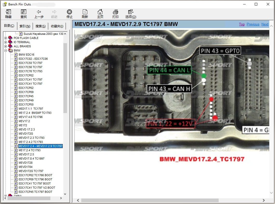 ECU Pin Outs software ECU Conn - Electronics Repair Book recensie en prijs