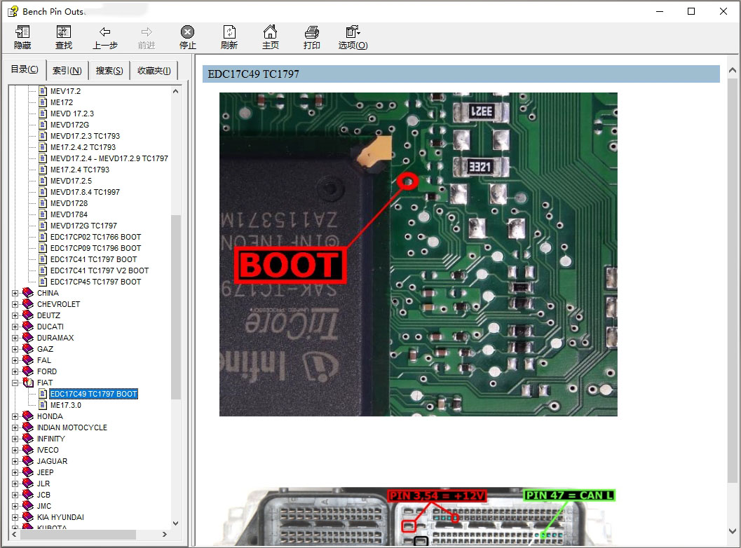 ECU Pin Outs software ECU Conn - Electronics Repair Book recensie en prijs